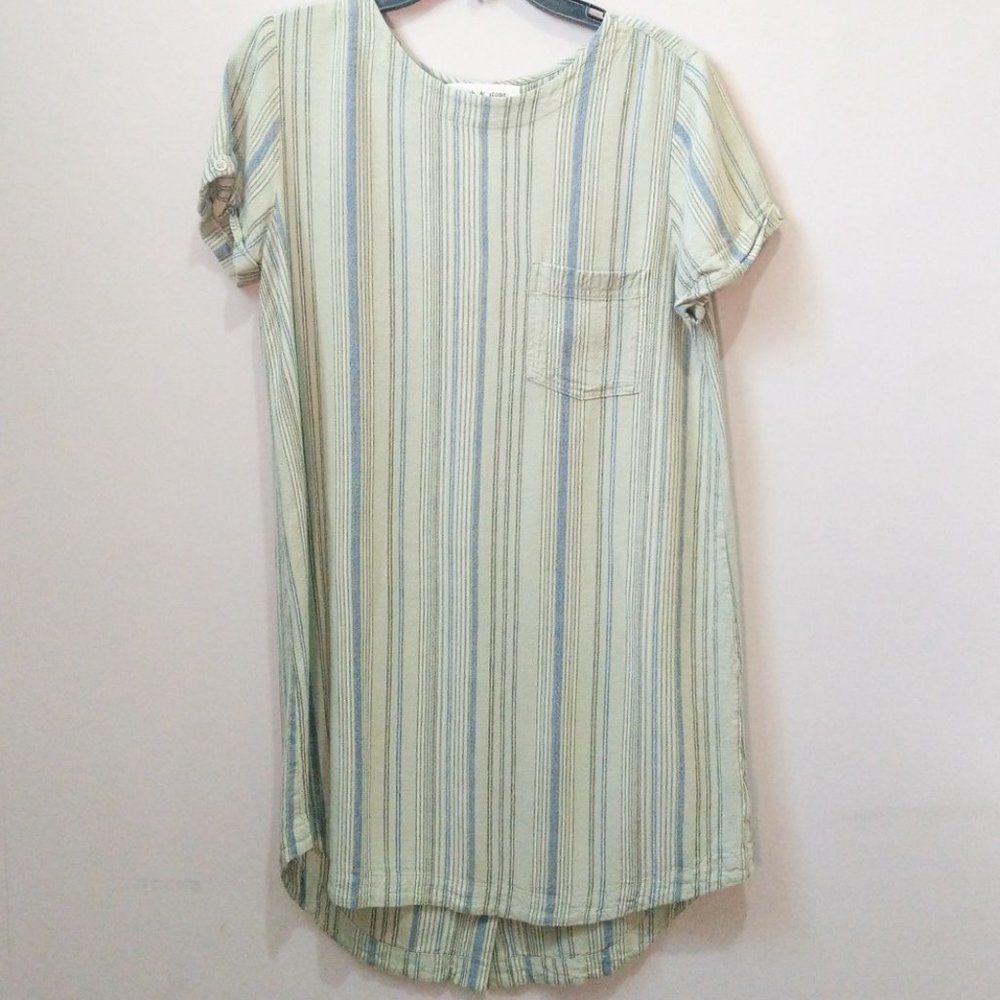 CLOTH & STONE Anthropology Striped Tunic Dress